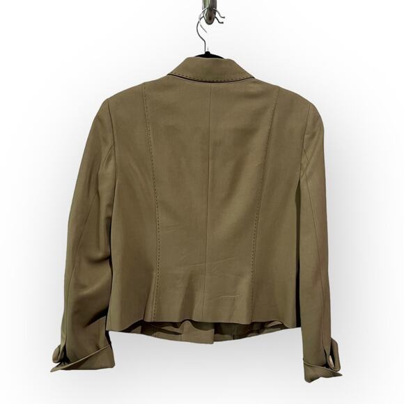 Worth New York Button Up Jacket Size 8 Tan - Picture 3 of 12